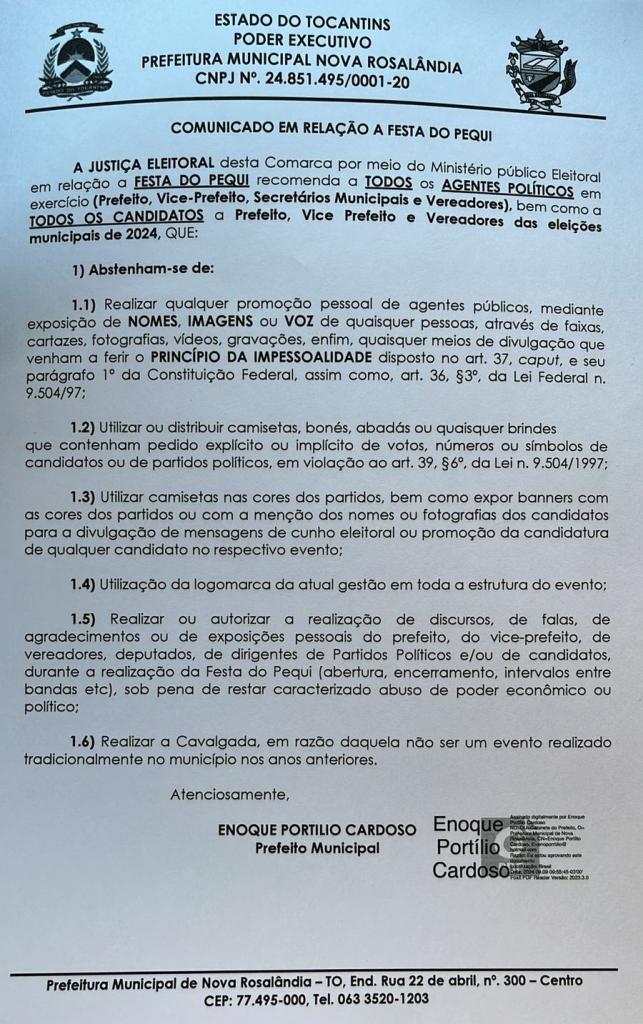 RECOMENDAÇÕES DO TRIBUNAL DE JUSTIÇA